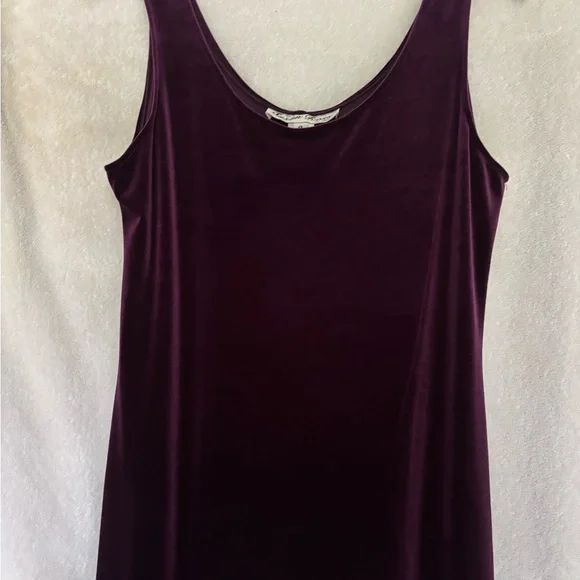 Gorgeous Purple Vintage Velvet Dress - Picture 4 of 4